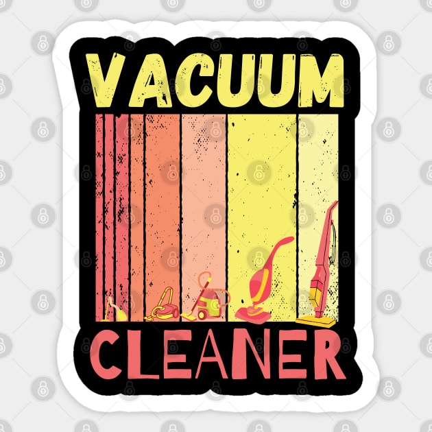 Vacuum Cleaner Sticker by maxdax